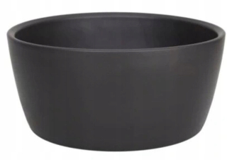 Obal na kvetináč - MISKA 28 CM NA 3 ORCHIDEJE ANTRACITOVÁ MAT CERMAX