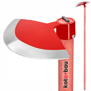 Motyka, kultivátor - Polovičná ropná motyka 270 mm kŕmená červená