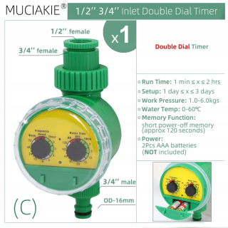 Postrekovač - MUCIAKI 50 M AUTOMATICKÝ SYSTÉM ZARIADENIA ZARIADENIA 4/7 mm zavlažovanie