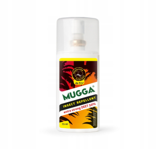 Repelent proti hmyzu - Mugga Deet 50% kliešte na komár najlepšie opakovanie