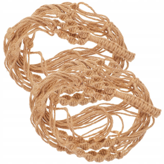 Macrame Lope Pot Bag z mriežkovej farby 2 ks 2 ks