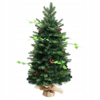 Malý vianočný stromček 90 cm s LED žiarovkami umelé