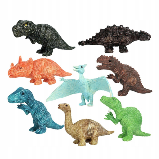 Malé figúrky dinosaurov viacnásobné