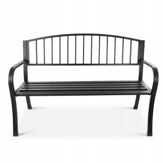 Záhradná lavica - Kovová záhradná lavica lavičky s balkónom terasy backrest Park