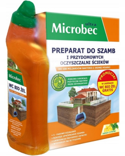 Prostriedok do žumpy, septiku - Microbec ultra baktérie pre septické nádrže 1 kg + toaletný biologický gél