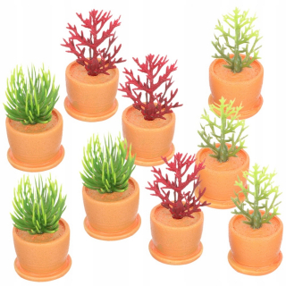Dekorácia do záhrady - Mini kvetinové kvetináče pre deti pre deti bonsai model 9 ks