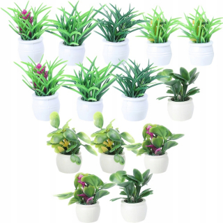 Dekorácia do záhrady - Mini Potsters Mini House príslovie model 14 ks