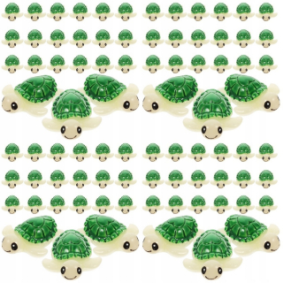 Dekorácia do záhrady - Mini korytnačka figurína mini korytnačka zvierací model 80 ks