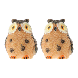 Dekorácia do záhrady - Miniatúrne zvieratá figuríny figuríny sovy 2 ks