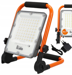 Záhradné halogény - Silná prenosná halogénová veľká lampa LED