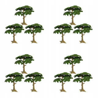 Dekorácia do záhrady - Model frontovej scenérie modelu stromu 12 ks