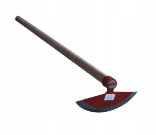 Motyka hartowane półksiężyc 230mm oprawne Róg