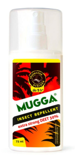 Repelent proti hmyzu - Mugga sprej Strong 50% DEET pre komáre a kliešte