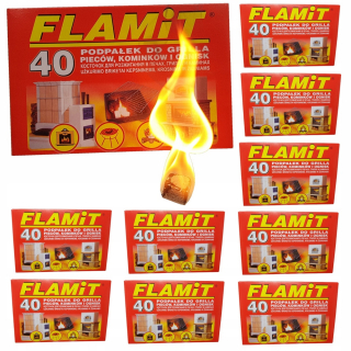 Brikety, uhlie na grilovanie - Niečo na nastavenie najrýchlejšie - krb bieleho Flamit 40 |