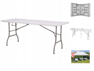 Záhradný stôl, stoličky - Skladacia tabuľka Namaxa 240 cm 244 cm Catering Garden Camping Kuver