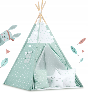 Stan pre deti - Tipi Stan s Nukido Lights - Mint
