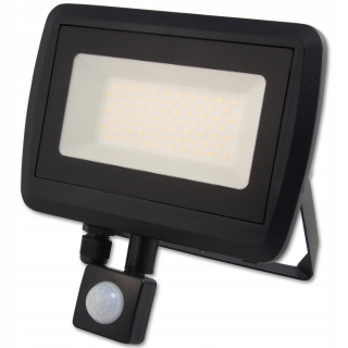 Záhradné halogény - 50 W LED halogénové svetlomet so senzorom 4000K