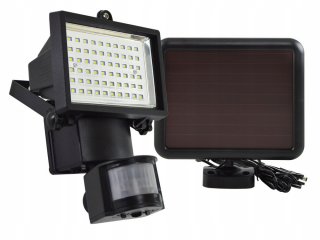 Záhradné halogény - SOLAR LED SVETLOMET 6W, SENZOR POHYBU SÚMRAK