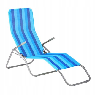 Záhradné lehátko - NC3017 Blue Deckchair Nils Camp