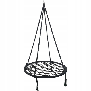 Závesné hojdacie kreslo - Nd05_h0971 1031460 Openwork Hammock 80 cm čierna