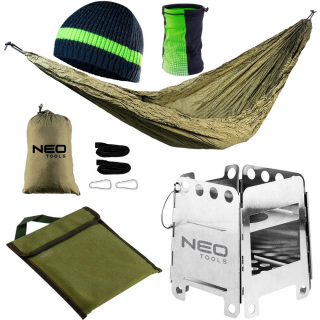 Záhradná hojdacia sieť hamak - Neo set pre hojdaciu kuchynskú hojdaciu hojdaciu sieť Chimney Hat