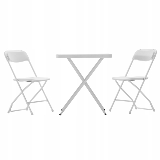 Záhradná zostava nábytku - Bistro Set, Rattan PE a temperované sklo,