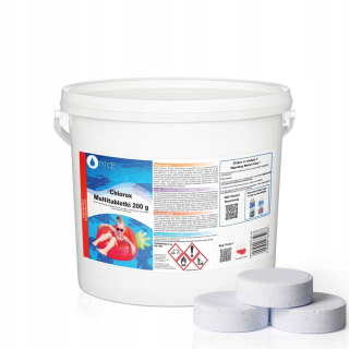 Bazénová chémia - NTCE chlorox multitatablerts 200 g 3kg chemický bazén