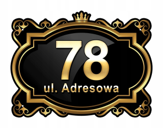 Číslo domu Dibond Tabuľka 40x30 Adresa