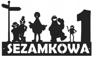 Číslo domu - Sesame Street (model 2028)