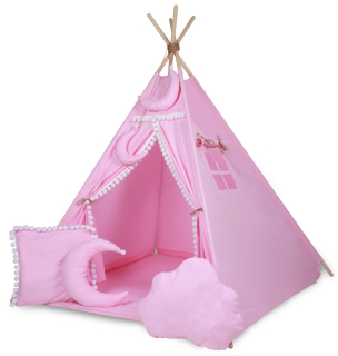 Stan pre deti - Tip Tip Wigwam Mat 5 Cuddly Cushions