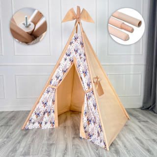 Stan pre deti - Stan tipi pre deti teeepe skladače skladače Wigwam Beige + stabilizátor