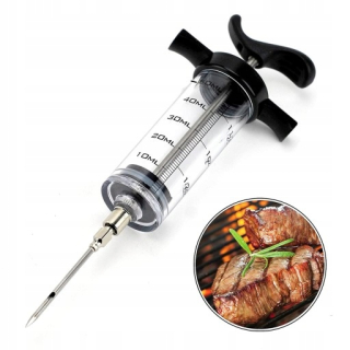 Záhradná udiareň - Strieka na sklon mäsa 50 ml + 3 ihly