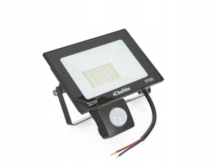 Záhradné halogény - 30W LED svetlo svetlomet so snímačom pohybu - biele teplo 2700k (40)