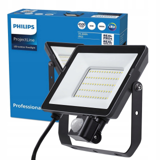 Záhradné halogény - LED svetlomet 50 W 4500LM 3000K IP65 Halogén halogén PIR senzorový reflektor Svetlá lampa