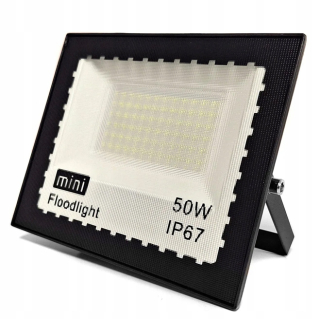 Záhradné halogény - LED štíhla 50 W LED halogénová lampa studená lampa CW
