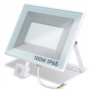 Záhradné halogény - Slim Aigostar LED reflektor, neutrálna biela, 100W
