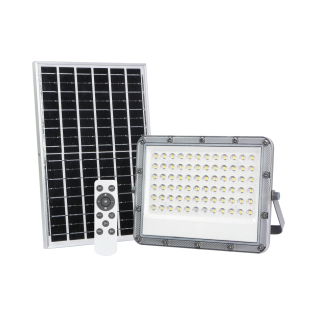 Záhradné halogény - Solar LED 100 W 4000K 900 lm IP65 +diaľkové ovládanie