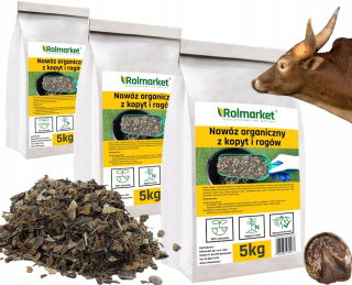 Záhradné hnojivo - Ekologické hnojivo vyrobené z kopytov a hovädzieho rohov, rohovkových lupienkov, jedla zelenina 15 kg