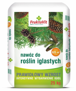 Záhradné hnojivo - Hnojivo pre ihličnany 25 kg fruktovit plus