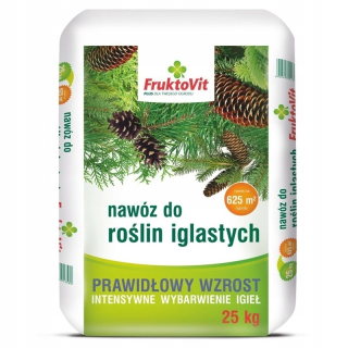 Záhradné hnojivo - Hnojivo pre ihličnany 25 kg fruktovit