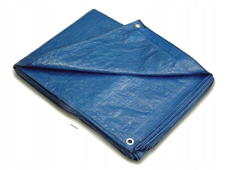 Krycia plachta - Modrá pevná plachta s očkami Agro-Jumal 65g/m2 10x12m