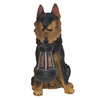 Nemecký pastier solárny záhradný lampa