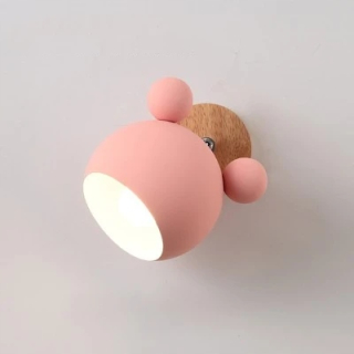 Záhradné osvetlenie chodníka - Moderná nástenná lampa farebná železo Mickey