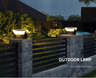 Uličná lampa - Moderná trávnatá lampa záhradná svetlo LED lampa pouličná lampa LAMP
