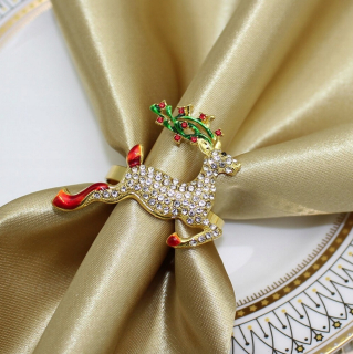 Cesta pre obrúsky Reindeer Zirconia Gold 6 ks.