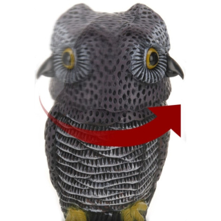 Bird Repeller Sowa s rotačnou hlavou 2in1 - SZA