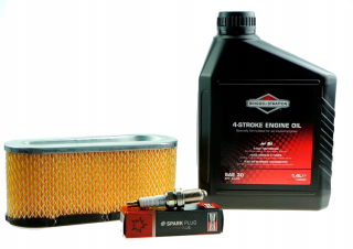 OLEJOVÝ 1,4L VZDUCHOVÝ FILTER BRIGGS 12 - 15HP + SVIEČKA