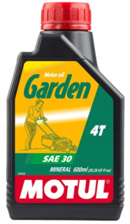 Olej na kosačku - Motul Garden 4T SAE30 600 ml oleja pre kosačky