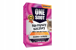 ONE SHOT Na myszy i szczury ZIARNO 2,5kg