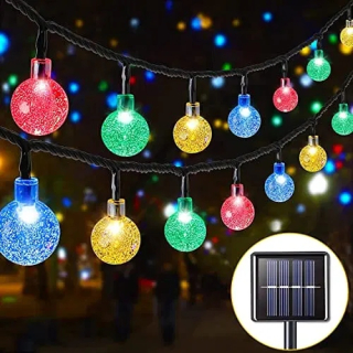 Záhradné girlandy - Onstuy Solar Light Reťaz, 9 m/29,5 stôp, 50 LED reťaz sv.